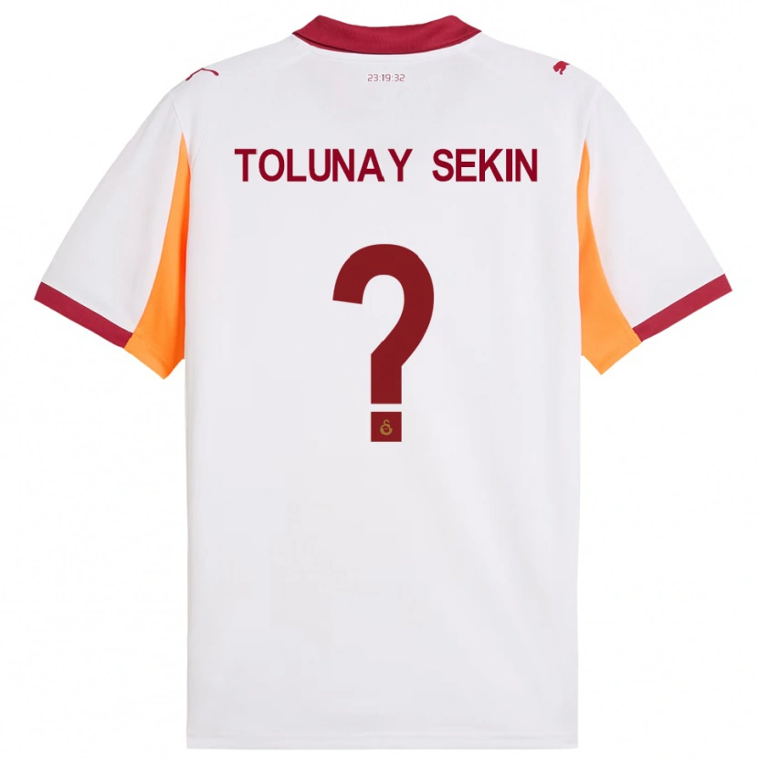Danxen Hombre Camiseta Burak Tolunay Sekin #0 Blanco Rojo 2ª Equipación 2025/26 La Camisa