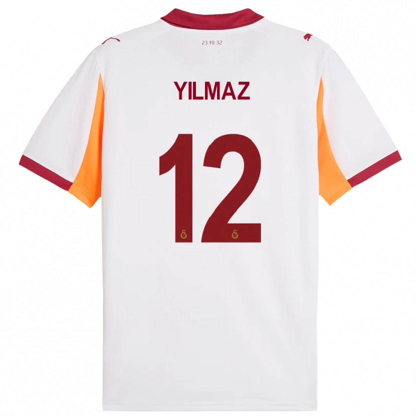 Danxen Hombre Camiseta Arda Yılmaz #12 Blanco Rojo 2ª Equipación 2025/26 La Camisa