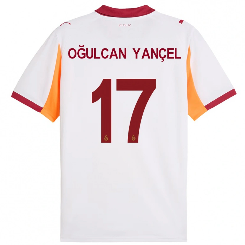 Danxen Hombre Camiseta Necati Oğulcan Yançel #17 Blanco Rojo 2ª Equipación 2025/26 La Camisa