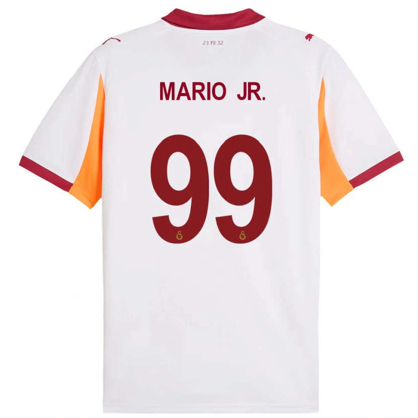 Danxen Hombre Camiseta Mario Lemina #99 Blanco Rojo 2ª Equipación 2025/26 La Camisa
