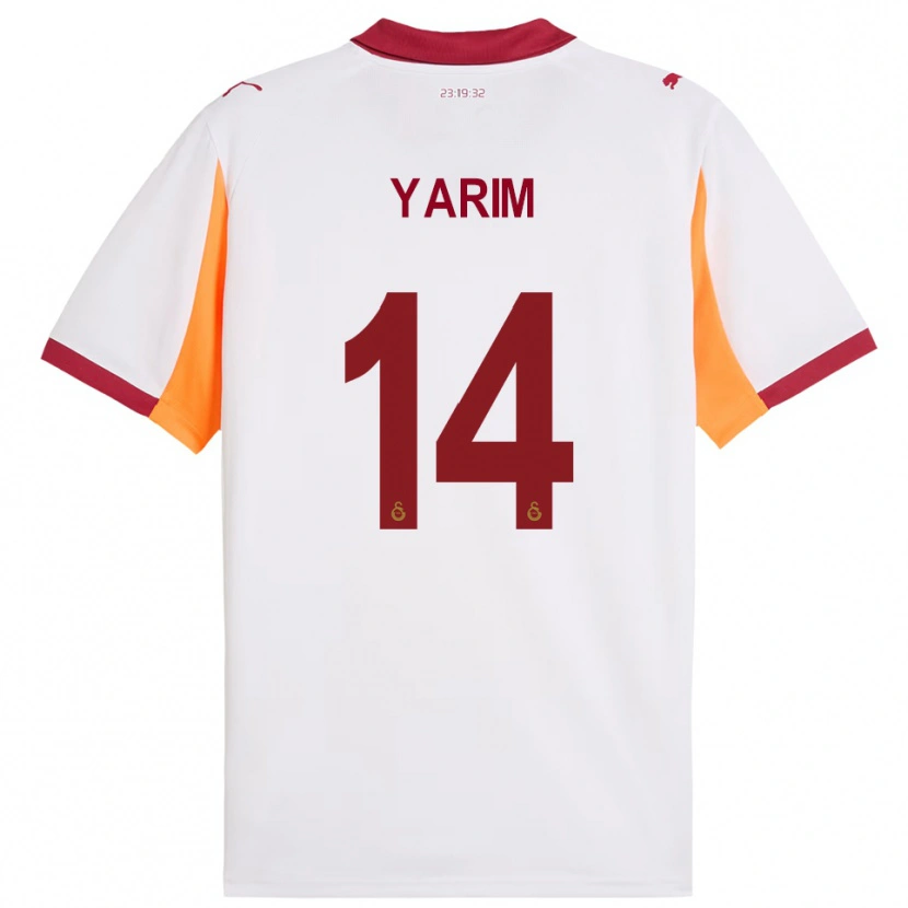 Danxen Hombre Camiseta Esra Yarım #14 Blanco Rojo 2ª Equipación 2025/26 La Camisa