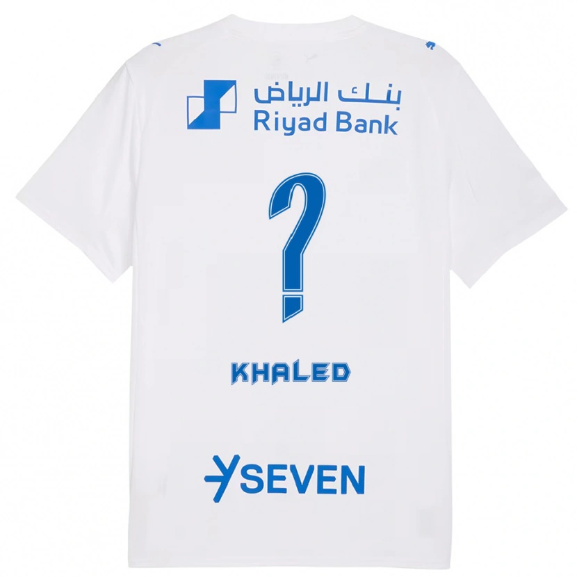 Danxen Hombre Camiseta Saad Khaled #0 Blanco Azul 2ª Equipación 2025/26 La Camisa