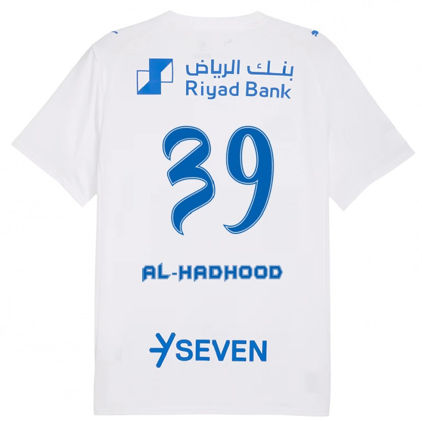 Danxen Hombre Camiseta Abdulaziz Al-Hadhood #39 Blanco Azul 2ª Equipación 2025/26 La Camisa