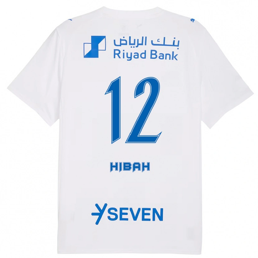 Danxen Hombre Camiseta Adel Hibah #12 Blanco Azul 2ª Equipación 2025/26 La Camisa