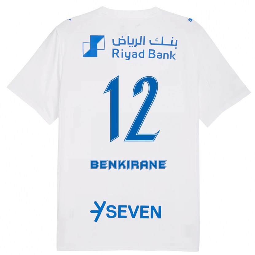 Danxen Hombre Camiseta Maryam Benkirane #12 Blanco Azul 2ª Equipación 2025/26 La Camisa