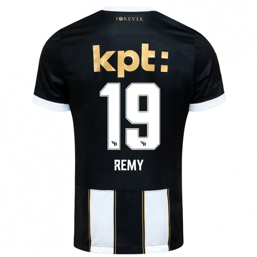 Danxen Hombre Camiseta Audrey Remy #19 Negro Blanco 2ª Equipación 2025/26 La Camisa