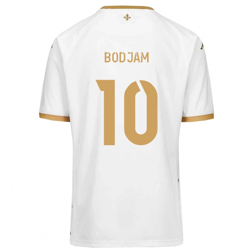 Danxen Hombre Camiseta Dabana Bodjam #10 Blanco Dorado 2ª Equipación 2025/26 La Camisa
