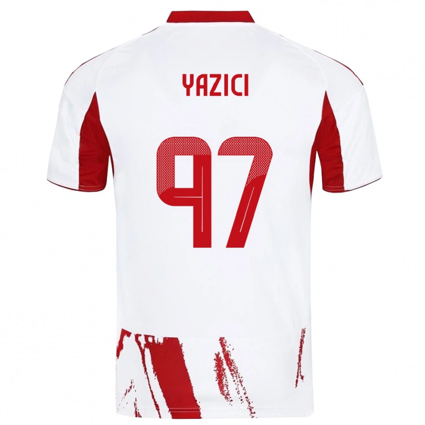 Danxen Hombre Camiseta Yusuf Yazıcı #97 Blanco Rojo 2ª Equipación 2025/26 La Camisa