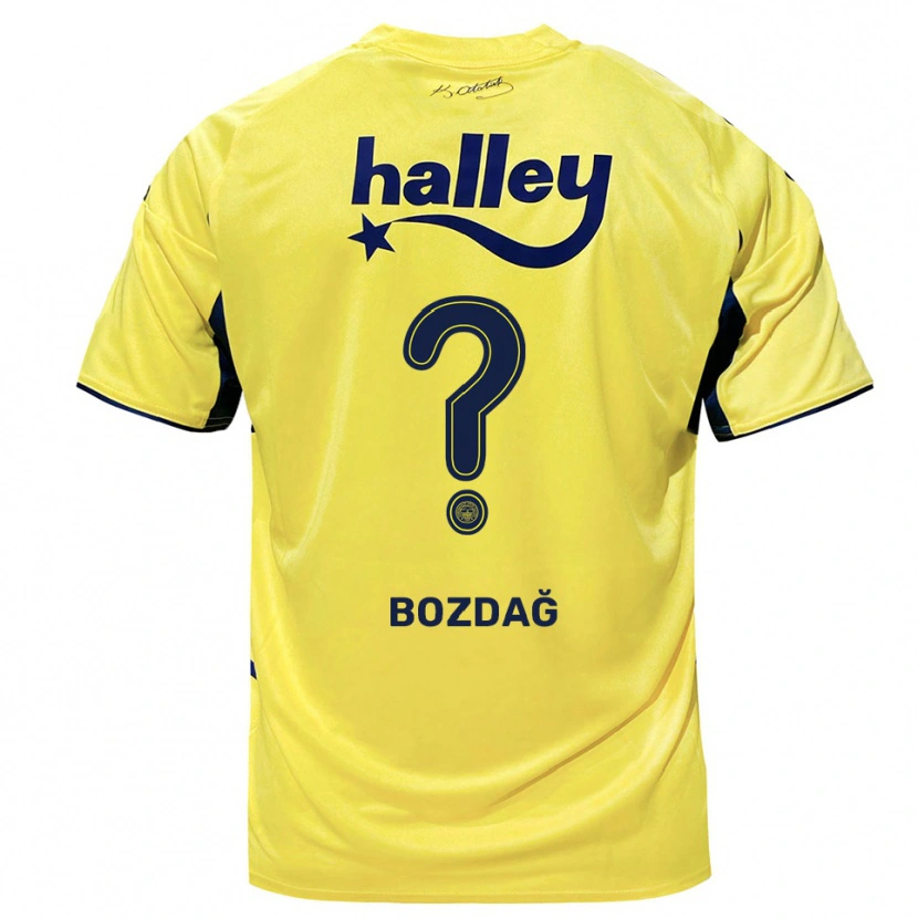 Danxen Hombre Camiseta Peritan Bozdağ #0 Amarillo Marino 2ª Equipación 2025/26 La Camisa