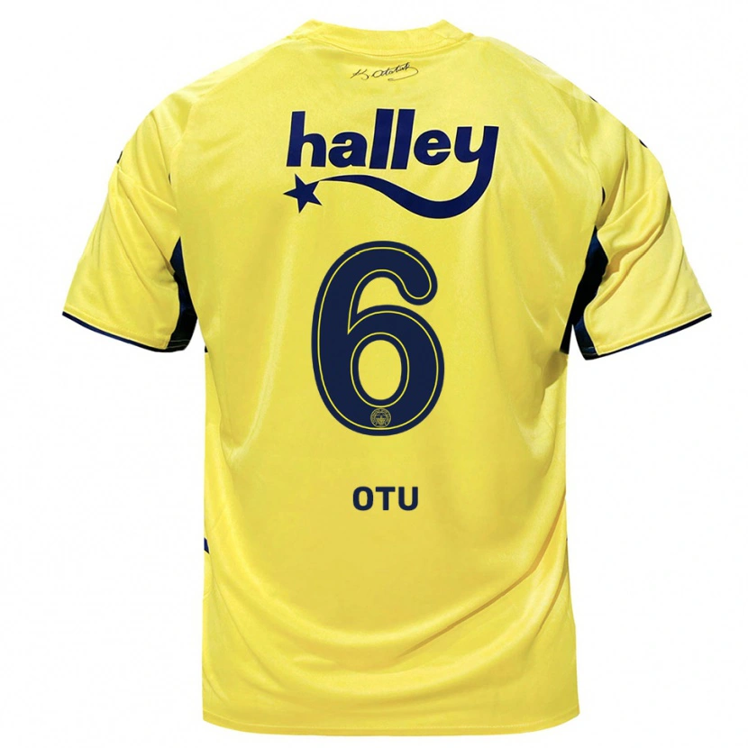 Danxen Hombre Camiseta Regina Otu #6 Amarillo Marino 2ª Equipación 2025/26 La Camisa