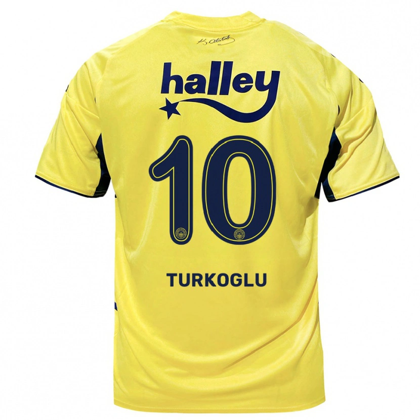 Danxen Hombre Camiseta Ece Türkoğlu #10 Amarillo Marino 2ª Equipación 2025/26 La Camisa