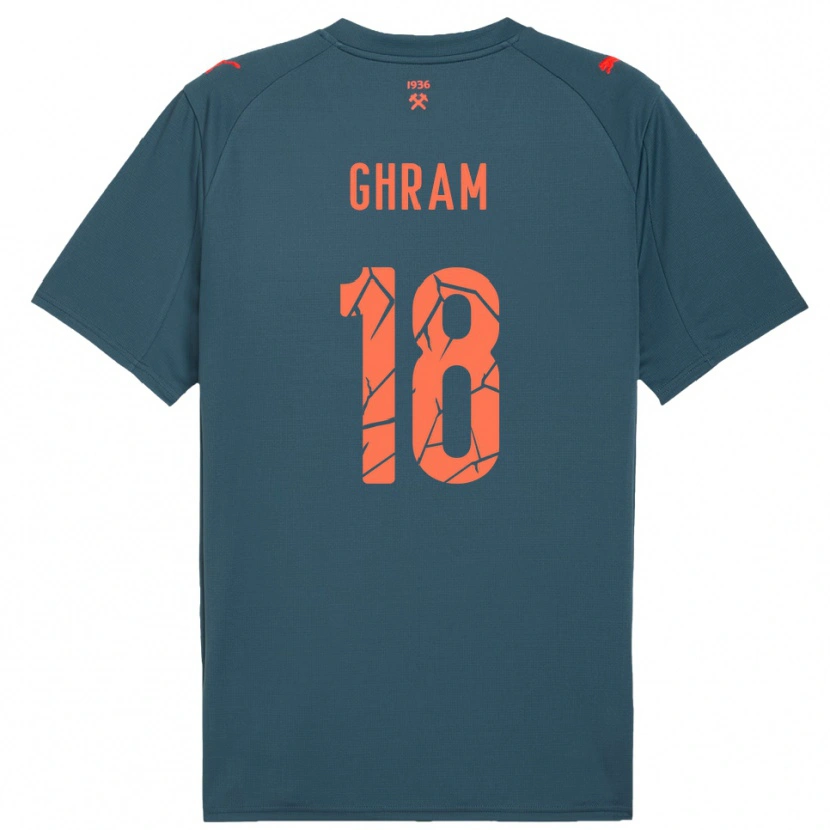 Danxen Hombre Camiseta Alaa Ghram #18 Marino Rojo 2ª Equipación 2025/26 La Camisa