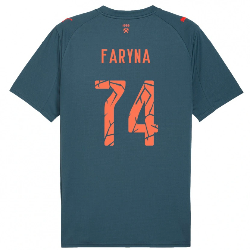 Danxen Hombre Camiseta Maryan Faryna #74 Marino Rojo 2ª Equipación 2025/26 La Camisa