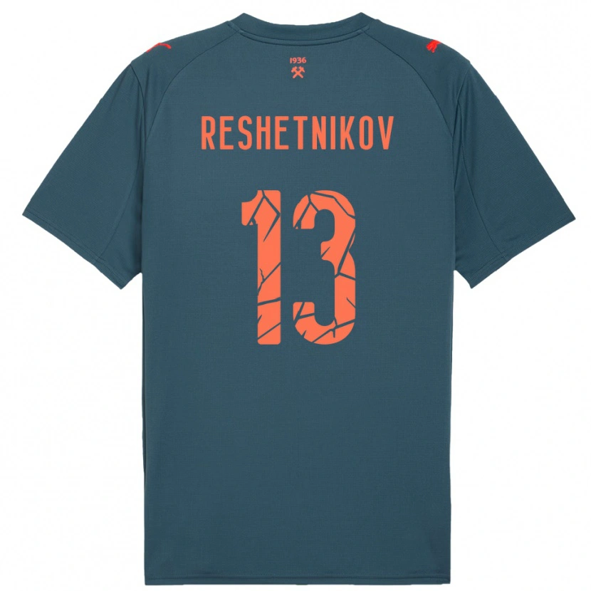 Danxen Hombre Camiseta Mikhail Reshetnikov #13 Marino Rojo 2ª Equipación 2025/26 La Camisa