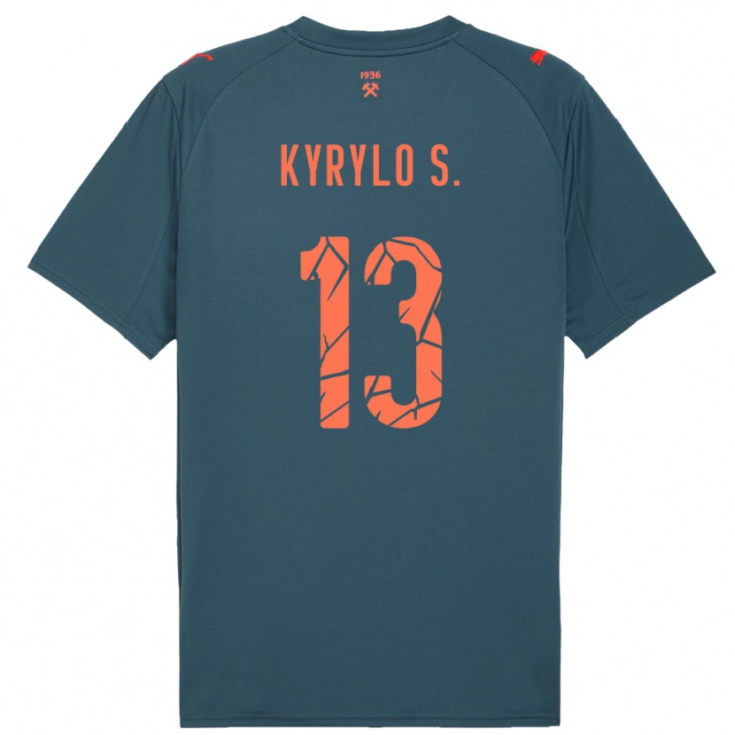 Danxen Hombre Camiseta Kyrylo Savchenko #13 Marino Rojo 2ª Equipación 2025/26 La Camisa