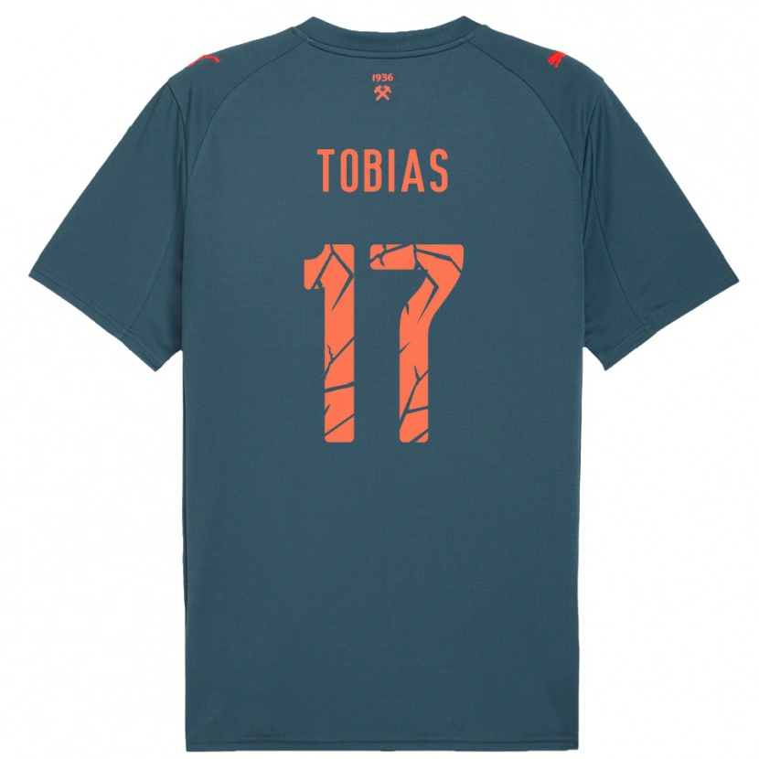 Danxen Hombre Camiseta Vinícius Tobias #17 Marino Rojo 2ª Equipación 2025/26 La Camisa