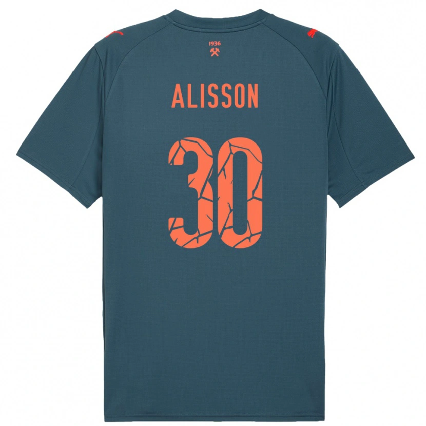 Danxen Hombre Camiseta Alisson #30 Marino Rojo 2ª Equipación 2025/26 La Camisa
