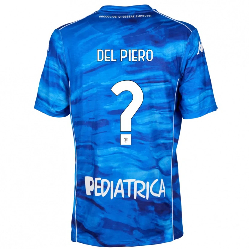 Danxen Mujer Camiseta Tobias Del Piero #0 Azul Blanco 1ª Equipación 2025/26 La Camisa