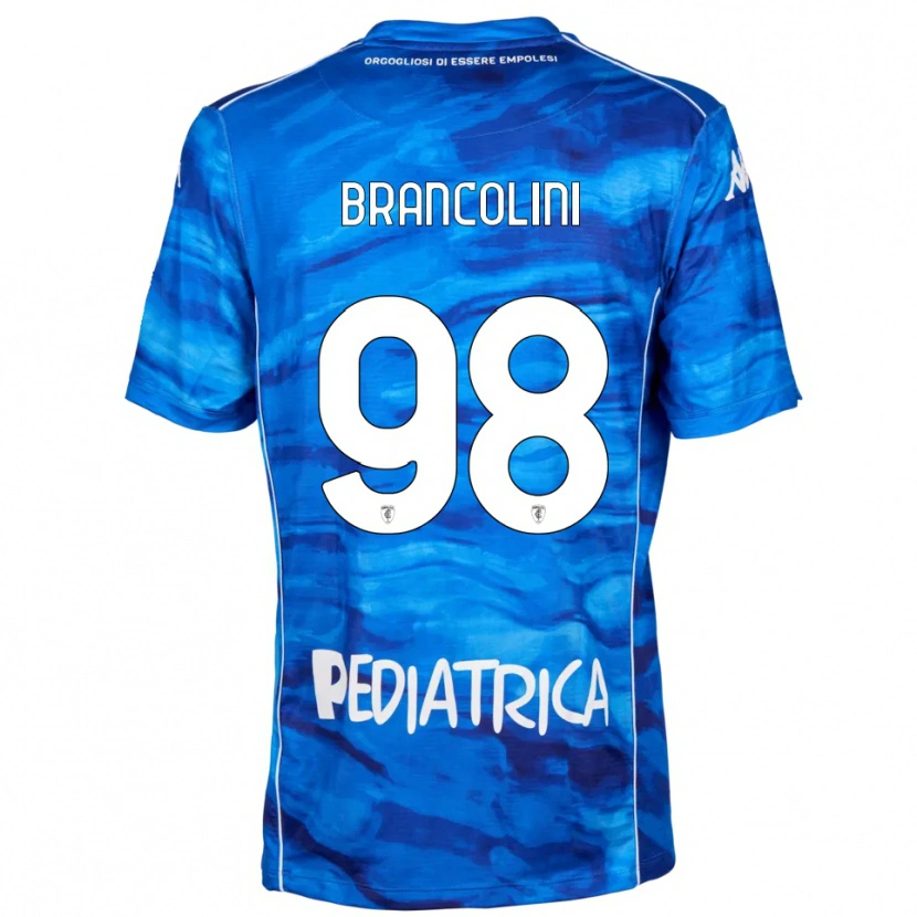 Danxen Mujer Camiseta Federico Brancolini #98 Azul Blanco 1ª Equipación 2025/26 La Camisa