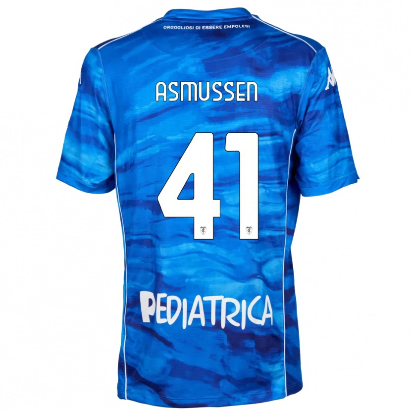 Danxen Mujer Camiseta Ank Asmussen #41 Azul Blanco 1ª Equipación 2025/26 La Camisa