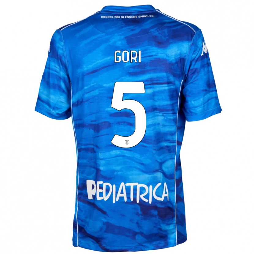 Danxen Mujer Camiseta Alessandro Gori #5 Azul Blanco 1ª Equipación 2025/26 La Camisa