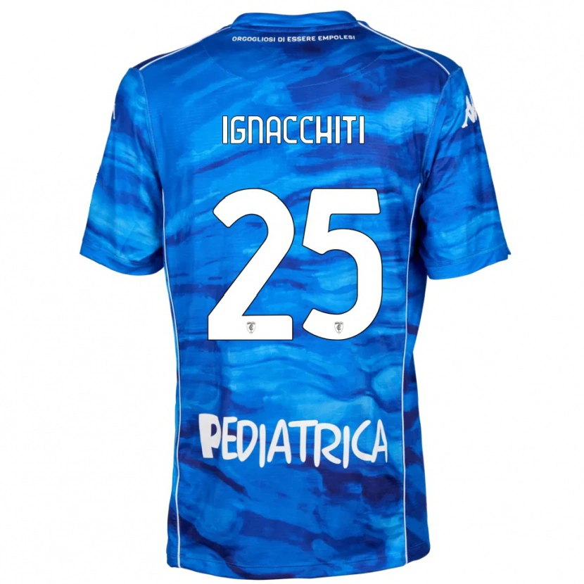 Danxen Mujer Camiseta Lorenzo Ignacchiti #25 Azul Blanco 1ª Equipación 2025/26 La Camisa