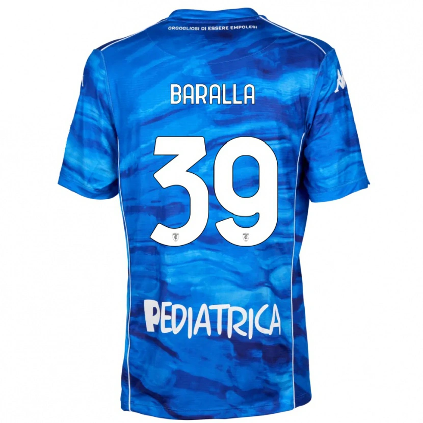 Danxen Mujer Camiseta Alessio Baralla #39 Azul Blanco 1ª Equipación 2025/26 La Camisa