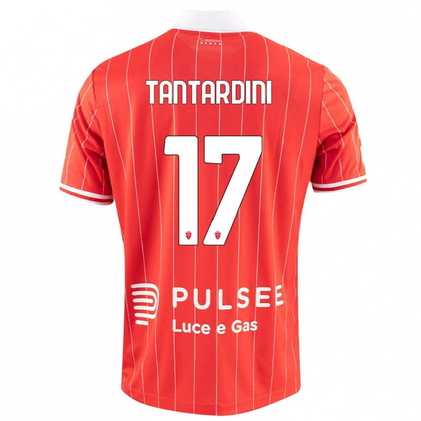 Danxen Mujer Camiseta Tommaso Tantardini #17 Rojo Blanco 1ª Equipación 2025/26 La Camisa