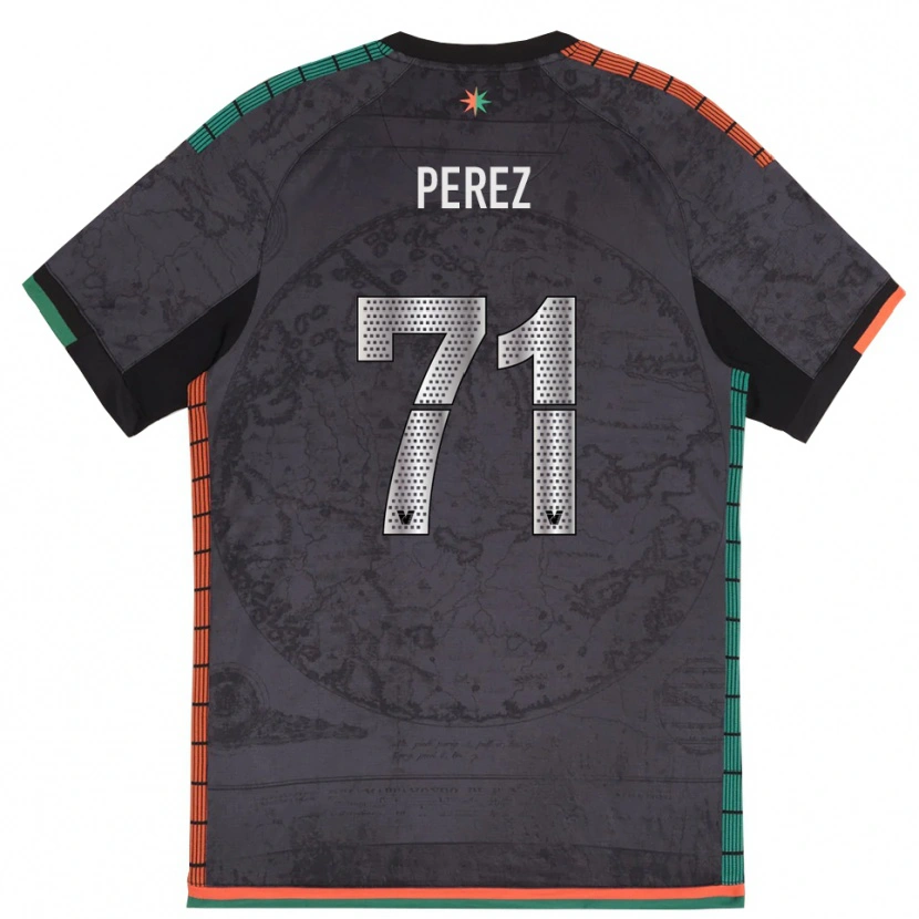 Danxen Mujer Camiseta Kike Pérez #71 Gris Oscuro 1ª Equipación 2025/26 La Camisa