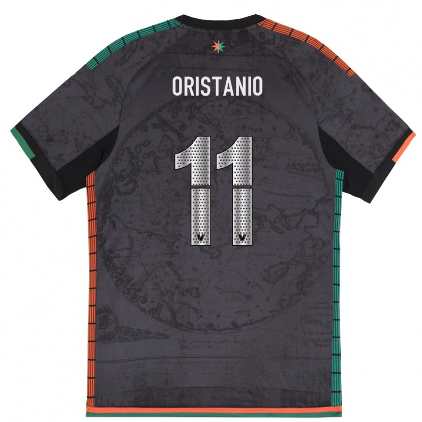Danxen Mujer Camiseta Gaetano Oristanio #11 Gris Oscuro 1ª Equipación 2025/26 La Camisa