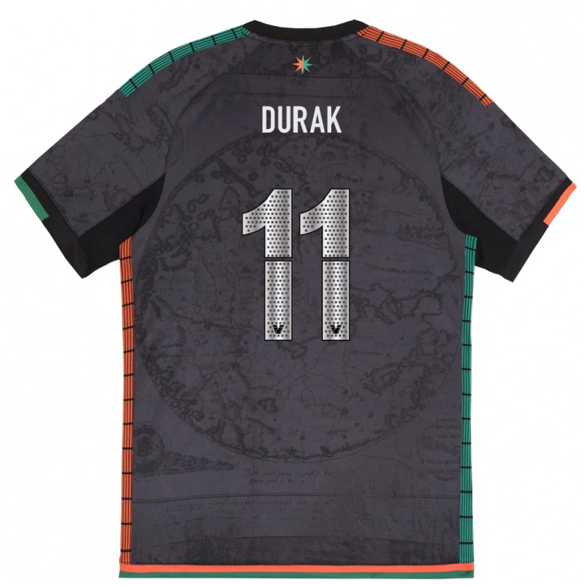 Danxen Mujer Camiseta Malik Durak #11 Gris Oscuro 1ª Equipación 2025/26 La Camisa