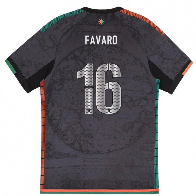 Danxen Mujer Camiseta Federico Favaro #16 Gris Oscuro 1ª Equipación 2025/26 La Camisa
