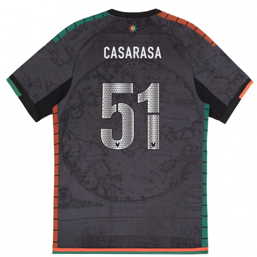 Danxen Mujer Camiseta Asia Casarasa #51 Gris Oscuro 1ª Equipación 2025/26 La Camisa