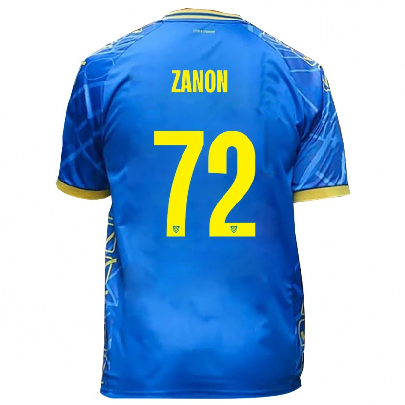Danxen Mujer Camiseta Simone Zanon #72 Azul Cielo Amarillo 1ª Equipación 2025/26 La Camisa