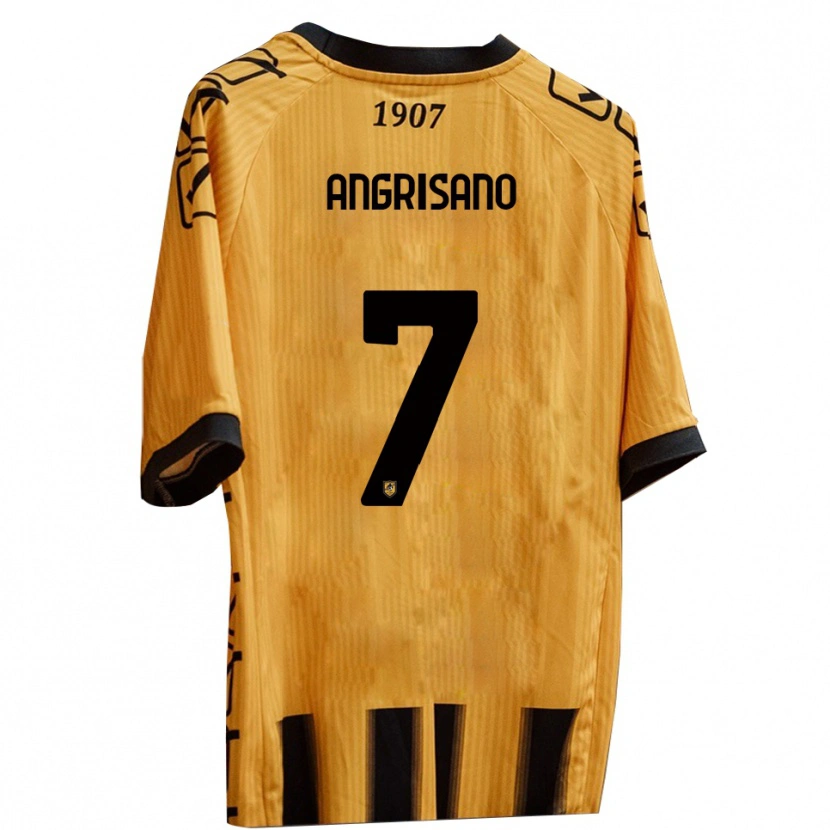 Danxen Mujer Camiseta Cosimo Angrisano #7 Amarillo Negro 1ª Equipación 2025/26 La Camisa