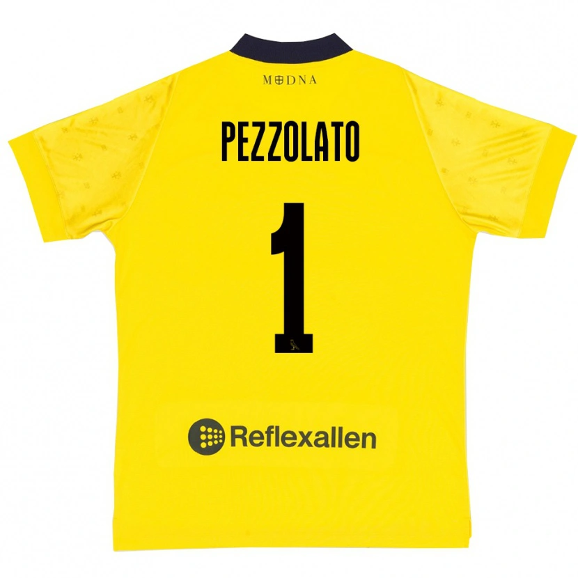 Danxen Mujer Camiseta Michele Pezzolato #1 Amarillo Marino 1ª Equipación 2025/26 La Camisa