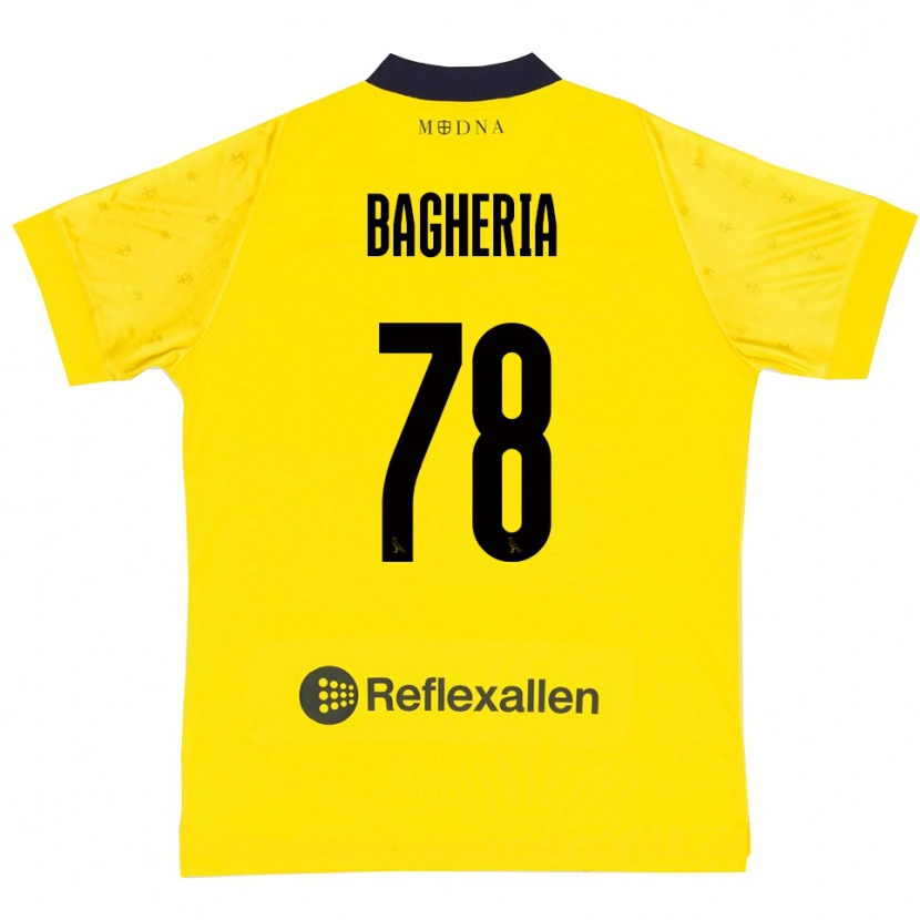 Danxen Mujer Camiseta Fabrizio Bagheria #78 Amarillo Marino 1ª Equipación 2025/26 La Camisa