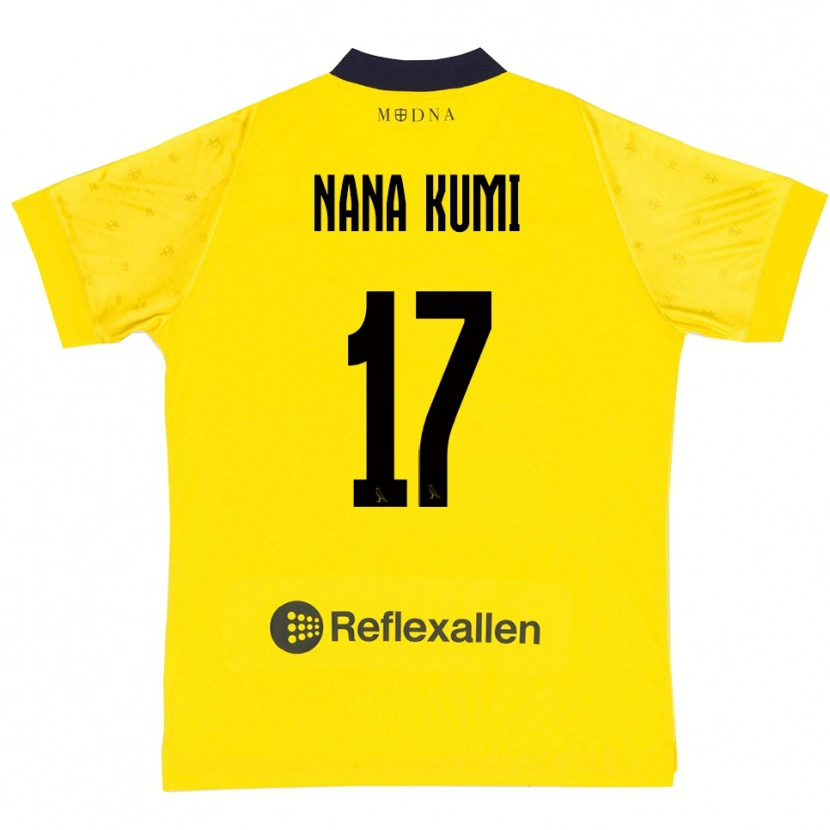 Danxen Mujer Camiseta Ronald Nana Kumi #17 Amarillo Marino 1ª Equipación 2025/26 La Camisa