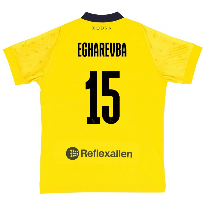 Danxen Mujer Camiseta Treasure Egharevba #15 Amarillo Marino 1ª Equipación 2025/26 La Camisa
