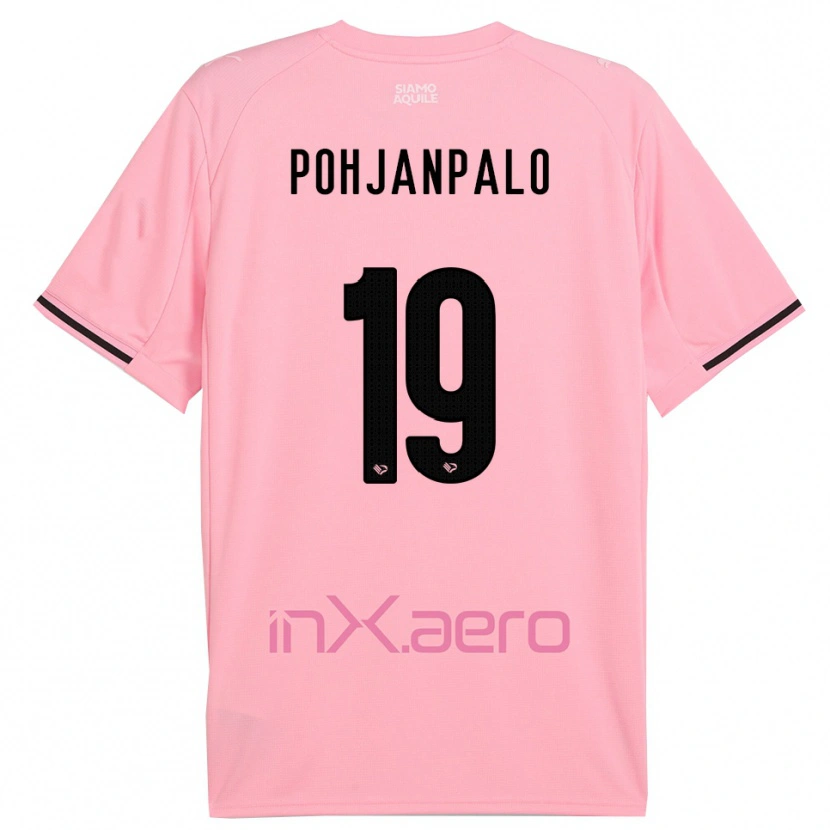 Danxen Mujer Camiseta Joel Pohjanpalo #19 Rosa Negro 1ª Equipación 2025/26 La Camisa
