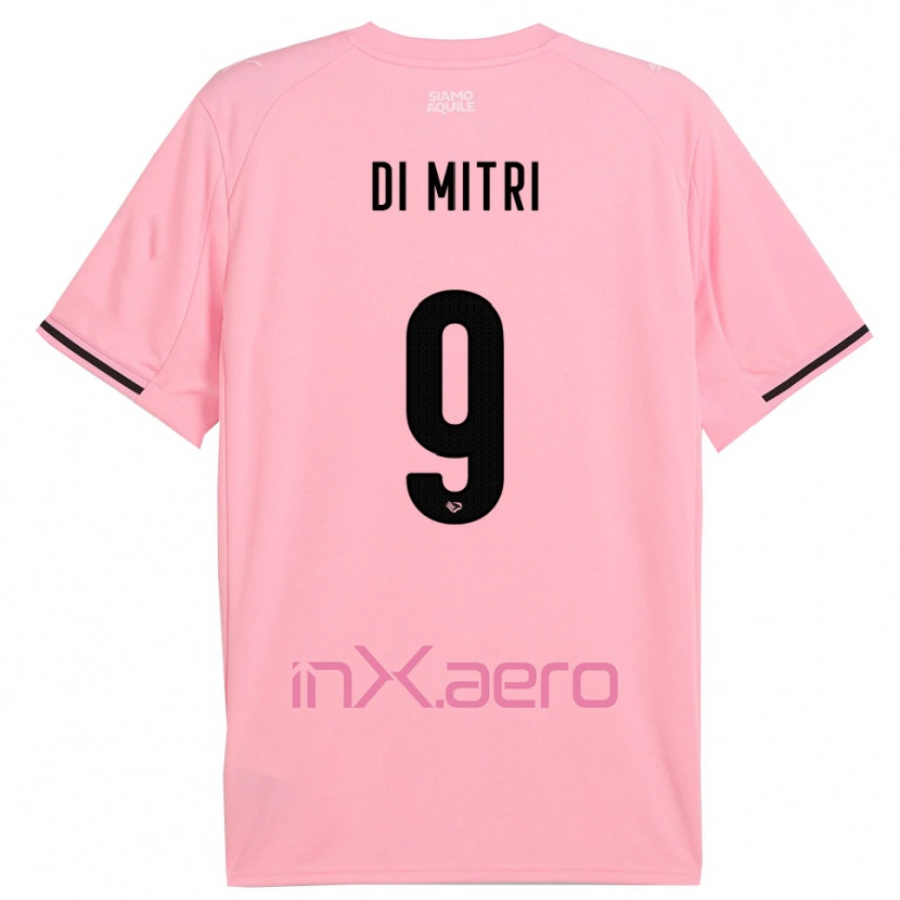Danxen Mujer Camiseta Salvatore Di Mitri #9 Rosa Negro 1ª Equipación 2025/26 La Camisa