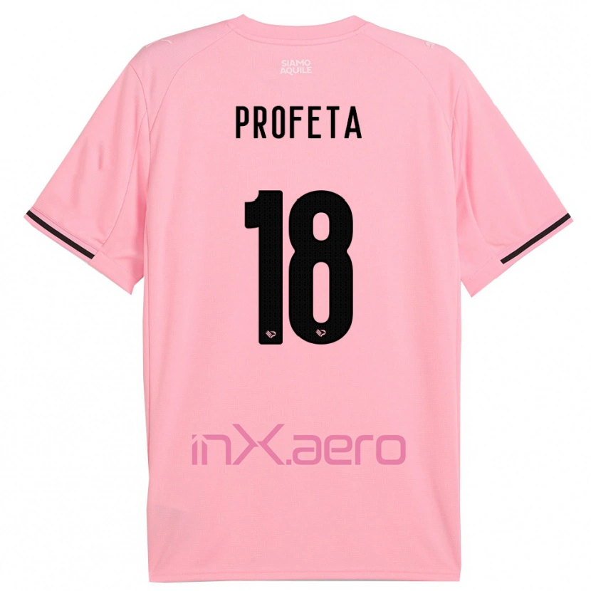 Danxen Mujer Camiseta Andrea Profeta #18 Rosa Negro 1ª Equipación 2025/26 La Camisa