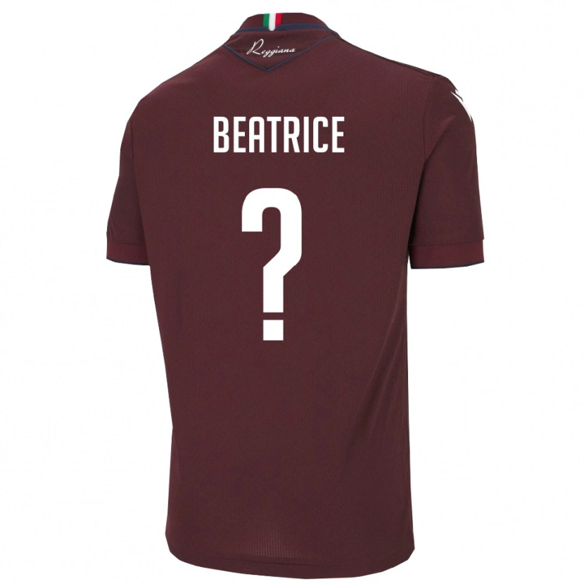 Danxen Mujer Camiseta Parizzi Beatrice #0 Borgoña Blanco 1ª Equipación 2025/26 La Camisa