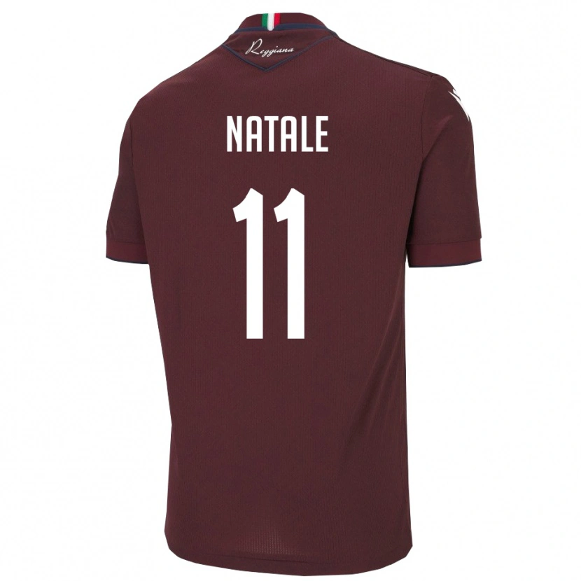 Danxen Mujer Camiseta Mario Natale #11 Borgoña Blanco 1ª Equipación 2025/26 La Camisa