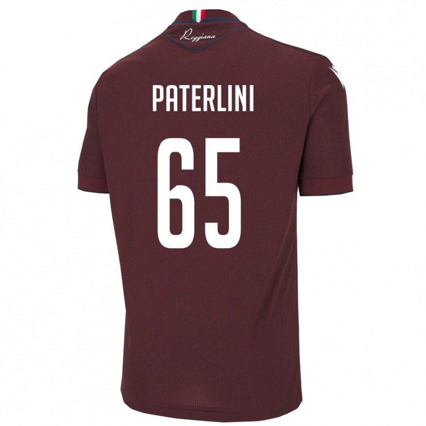 Danxen Mujer Camiseta Federico Paterlini #65 Borgoña Blanco 1ª Equipación 2025/26 La Camisa