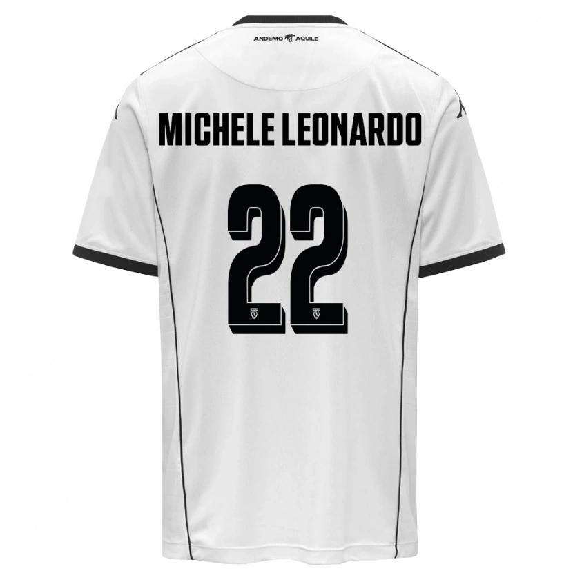 Danxen Mujer Camiseta Matteo Michele Leonardo #22 Blanco Negro 1ª Equipación 2025/26 La Camisa