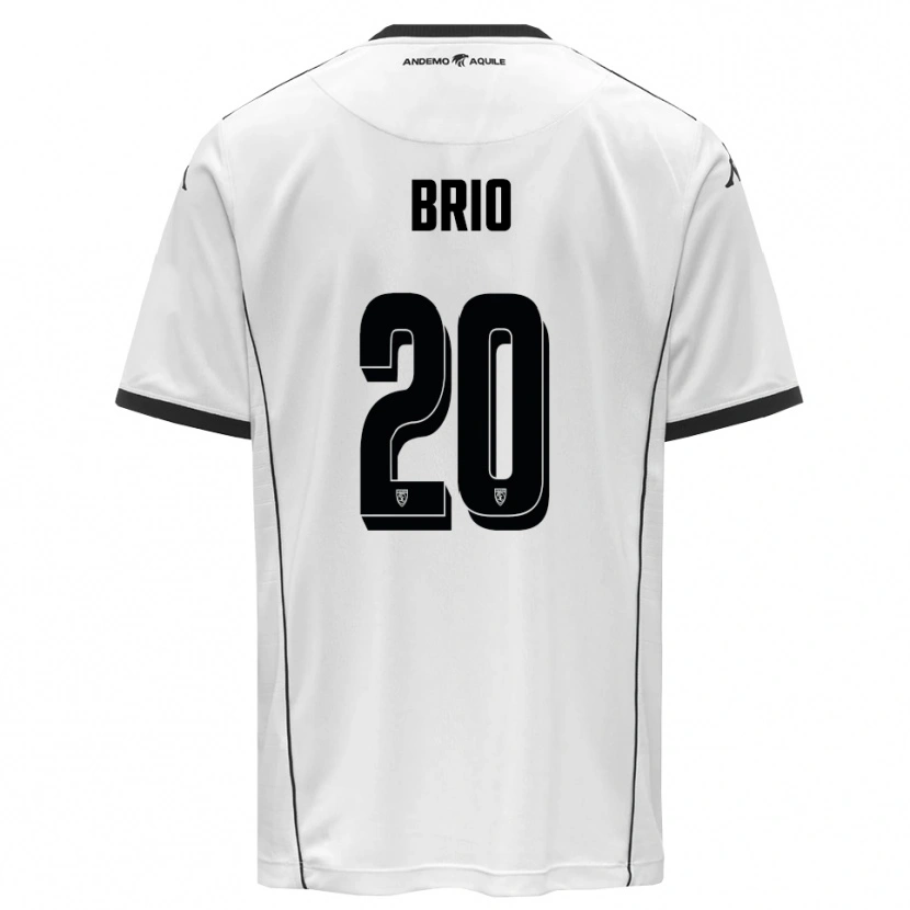 Danxen Mujer Camiseta Alessandro Brio #20 Blanco Negro 1ª Equipación 2025/26 La Camisa