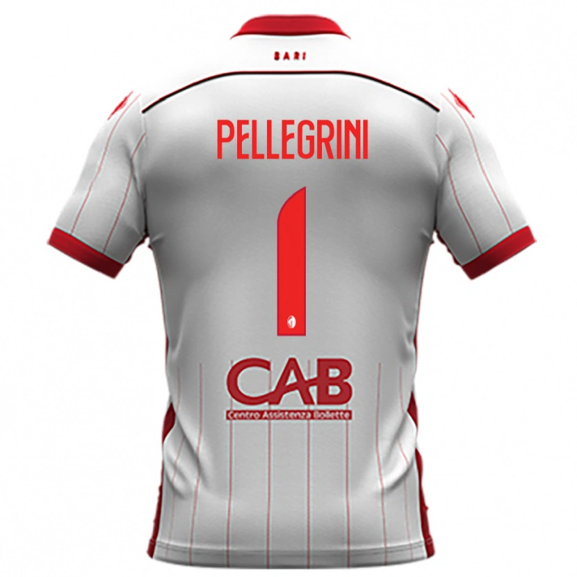 Danxen Mujer Camiseta Luigi Pellegrini #1 Blanco Rojo 1ª Equipación 2025/26 La Camisa