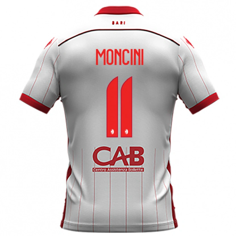 Danxen Mujer Camiseta Gabriele Moncini #11 Blanco Rojo 1ª Equipación 2025/26 La Camisa