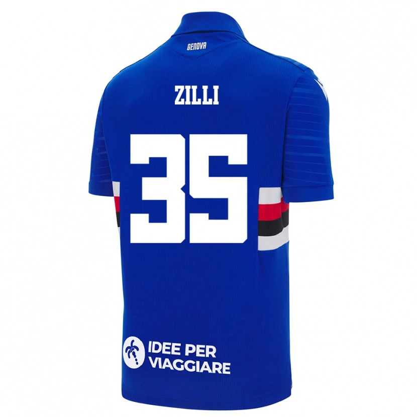 Danxen Mujer Camiseta Elisa Zilli #35 Azul Blanco 1ª Equipación 2025/26 La Camisa